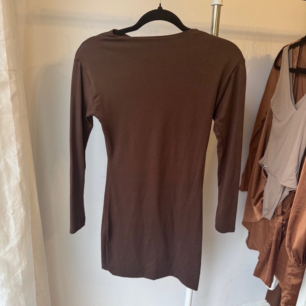 Bodycon Chocolate Brown Dress